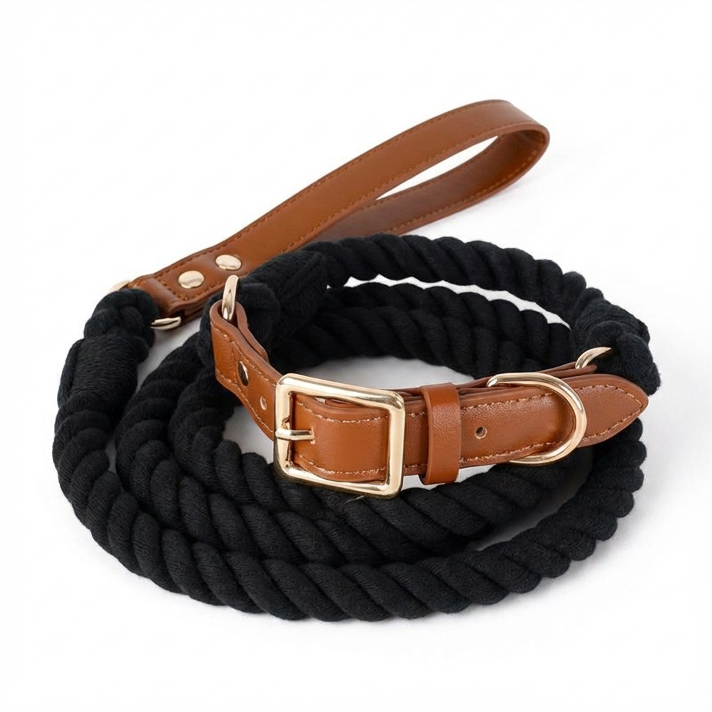 Rope Collar and Leash Set